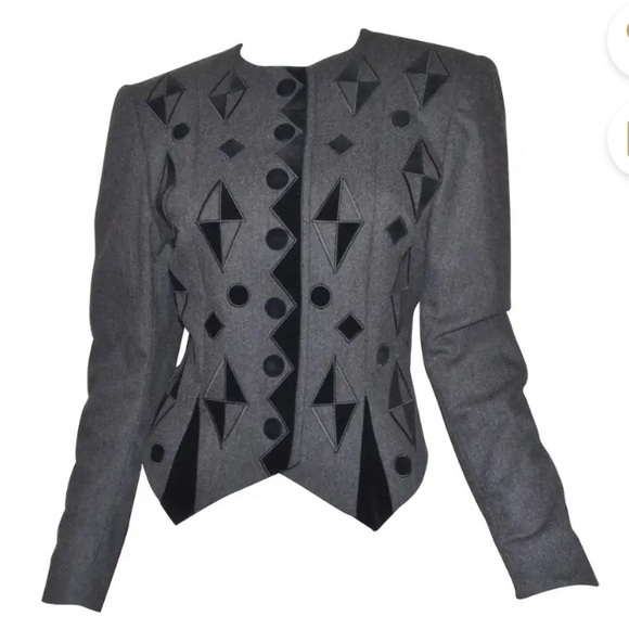 Louis Feraud Jackets & Blazers - Vintage Louis Feraud Wool-Cashmere Velvet Blazer